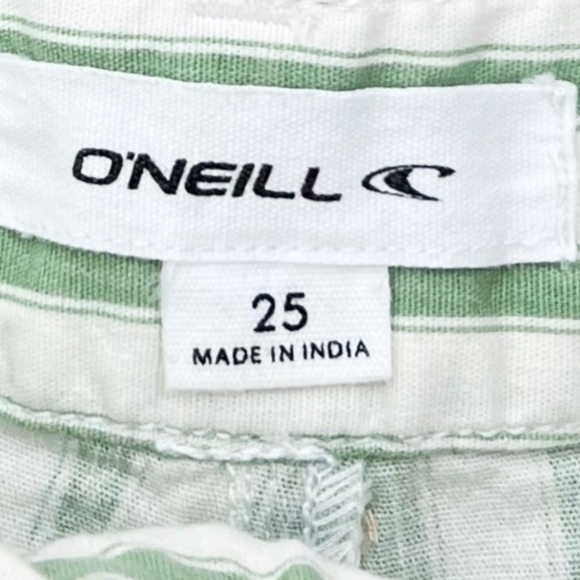 NWT O’Neill Sommers Striped Linen Blend Short Shorts - Picture 7 of 7